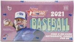 2021 Topps Heritage MINOR League Baseball Hobby Box